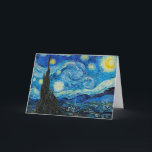 Carte Vincent van Gogh, Starry Night<br><div class="desc">Starry Night,  célèbre peinture de Vincent van Gogh</div>