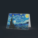 Carte Vincent van Gogh, Starry Night<br><div class="desc">Starry Night,  célèbre peinture de Vincent van Gogh</div>