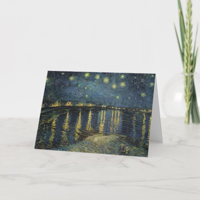 Carte Vincent van Gogh | Starry Night Over the Rhone (Devant)
