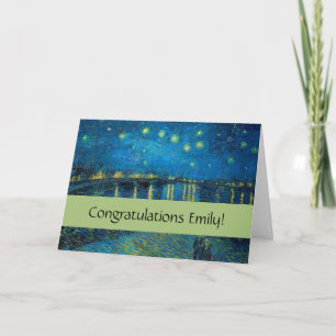 Carte Vincent Van Gogh Starry Night Over the Rhone