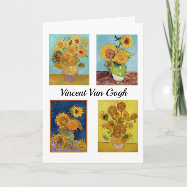 Carte Vincent Van Gogh Sunflowers Serie (Devant)
