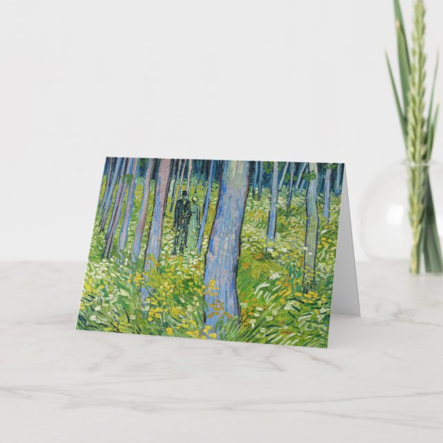 Carte Vincent van Gogh - Undergrowth with Two Figures (Devant)
