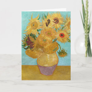 Carte Vincent Van Gogh - Vase avec douze tournesols