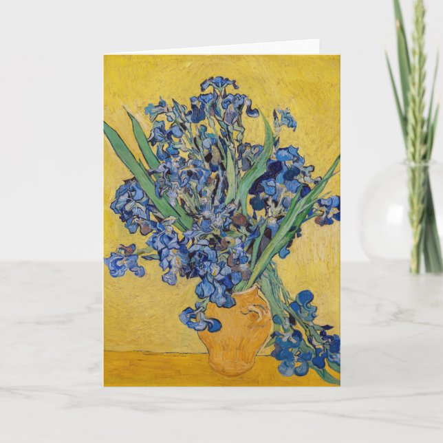 Carte Vincent van Gogh - Vase avec iris (Devant)