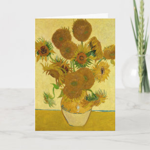 Carte Vincent van Gogh - Vase avec quinze tournesols