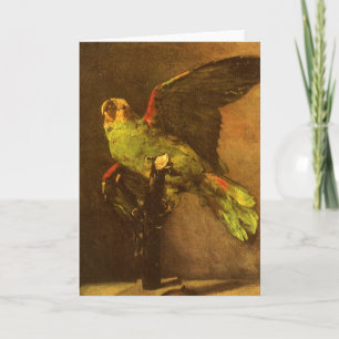 Carte Vincent van Gogh - Vie morte avec perroquet vert