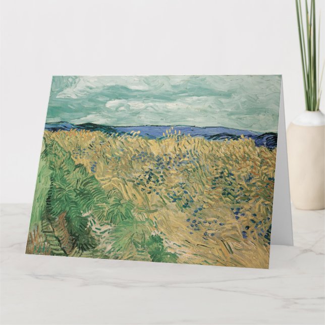 Carte Vincent Van Gogh, Wheatfield Avec Cornflowers (Devant)
