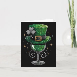 Carte Vins shamrocks Gles Boire Jour de la Saint Patrick