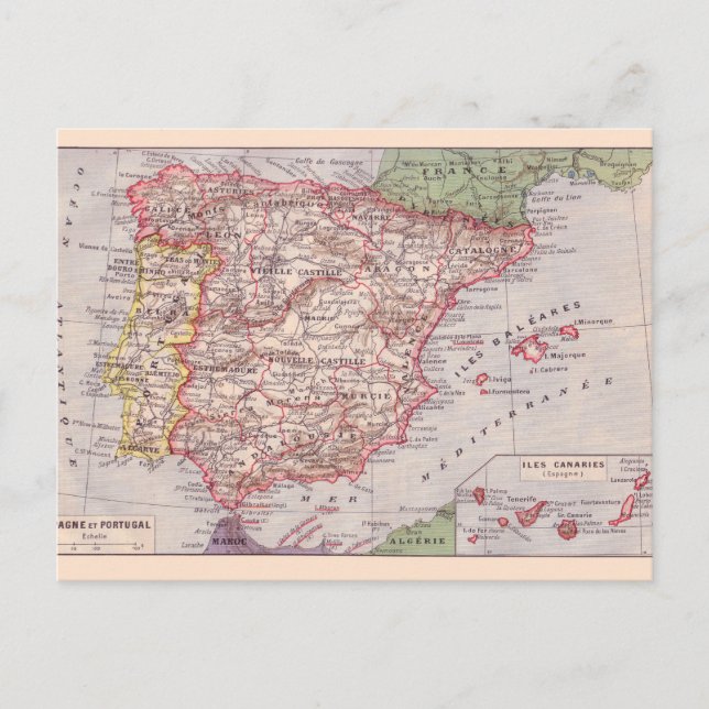 Carte vintage, 1920, Espagne (Devant)