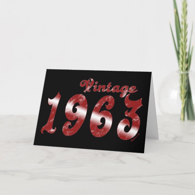 Carte vintage 1963 (Devant)