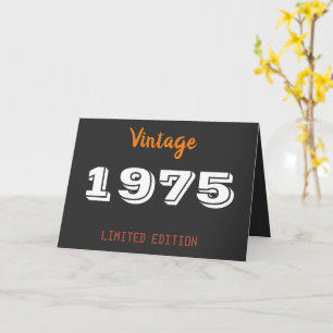 Carte Vintage 1975 Limited Edition 50e anniversaire Cade