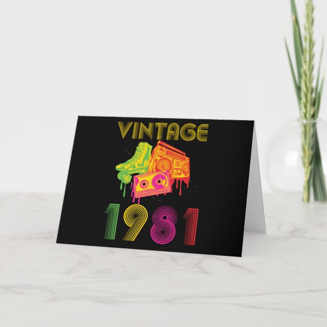 Carte Vintage 1981 (Devant)