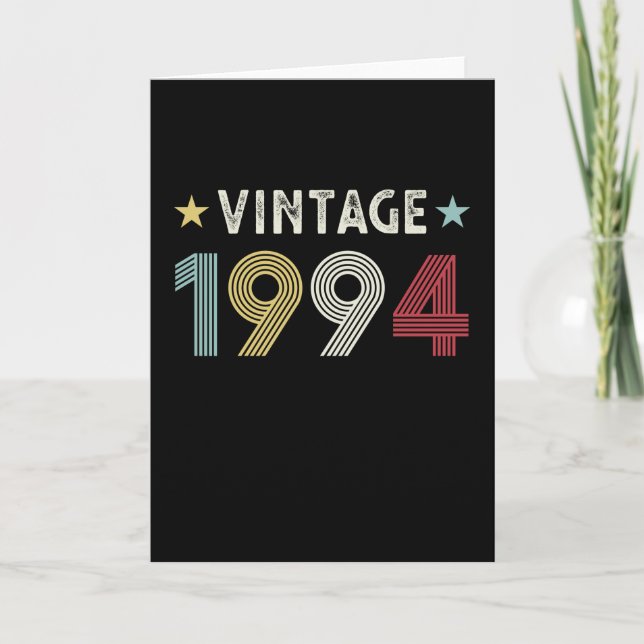 Carte Vintage 1994 30e cadeau d'anniversaire 30 ans (Devant)