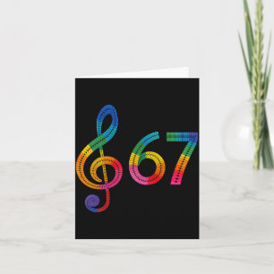 Carte Vintage 67 Musique Meme Argot Six Sept Professeur