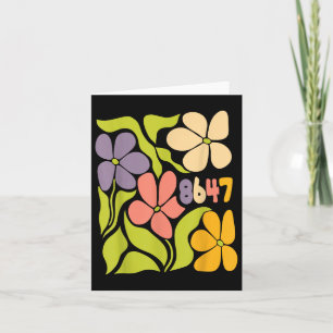Carte Vintage 86 47 Président Fleur anti-Trump
