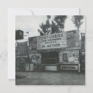 Carte vintage à billets plats "Curieux"