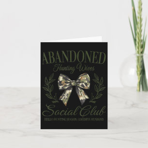 Carte Vintage Abyndonte Chasse Femme Social Club Retro