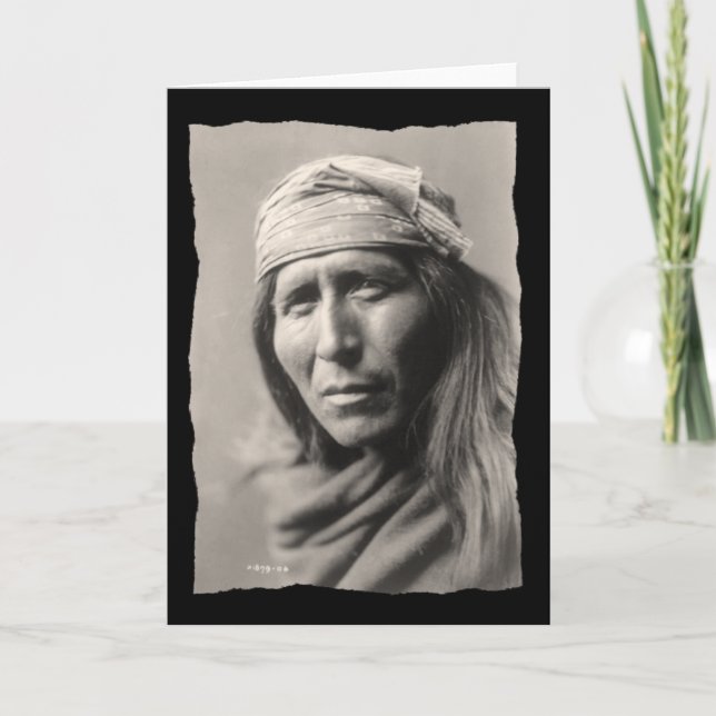 Carte Vintage Amérindien Tsahizn Tseh Apache (Devant)