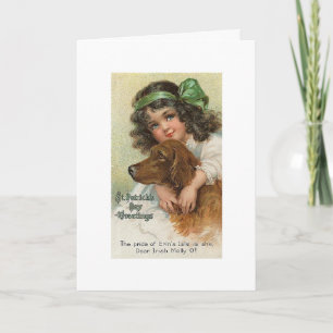 Carte Vintage - Amis de la Fête de la Saint Patrick,