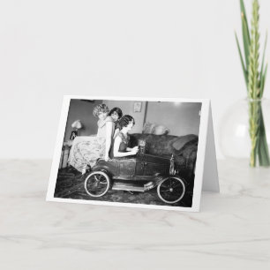 Carte Vintage - Amis fous,