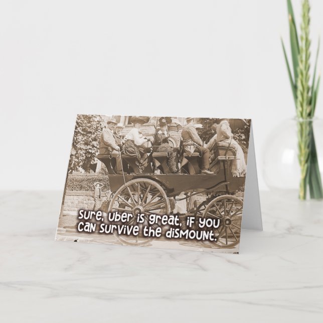 Carte Vintage amusante - Peux-tu survivre au démon (Devant)