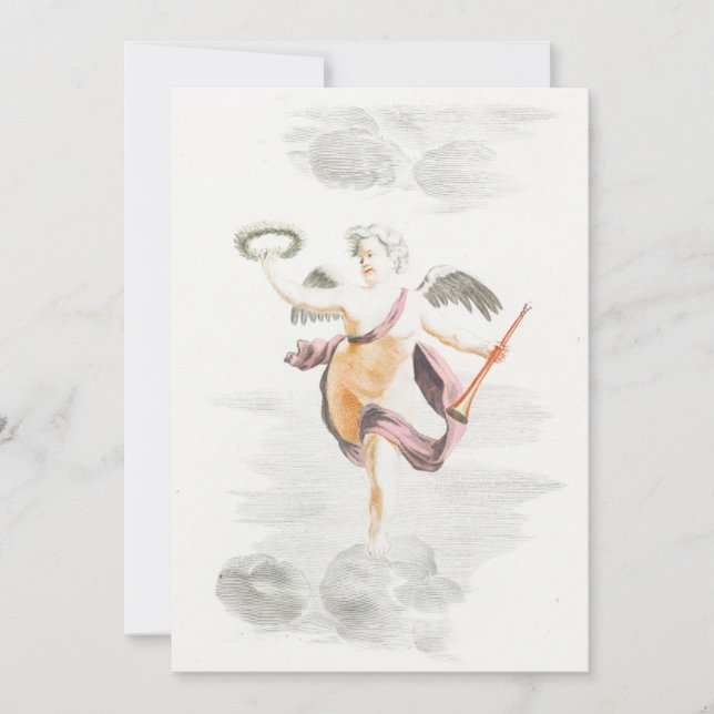 Carte vintage Angel Valentine (Devant)