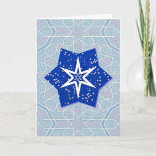 Carte vintage Artsy Blue Star