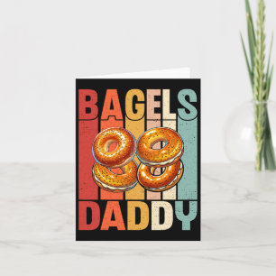 Carte Vintage Bagel papa - Fête des pères Bagel Lover pa