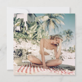 Carte vintage "Beauté du bain"