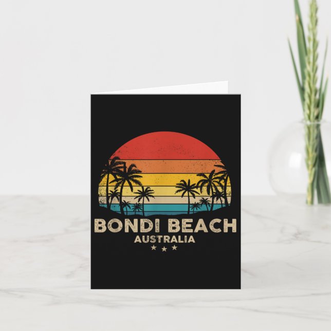 Carte Vintage Bondi Beach - Australie Beach Souvenir (Devant)