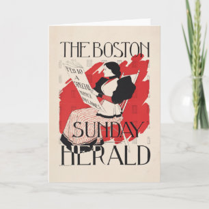 Carte Vintage Boston Sunday Herald Women's Edition