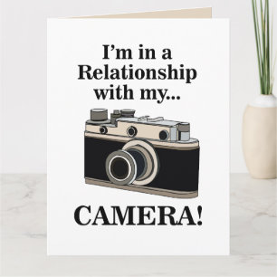 Carte Vintage Camera Funny Photographe Anniversaire