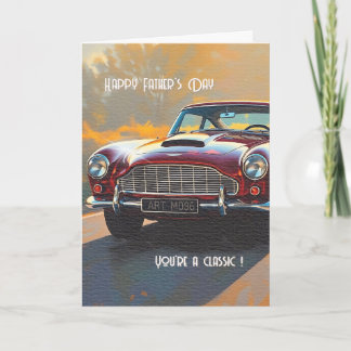 Carte Vintage Car Father's Day Card
