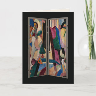 Carte Vintage Carl Newman Esprit de Noël Art Moderne