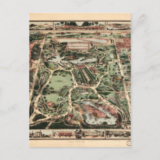 Carte vintage Central Park New York City