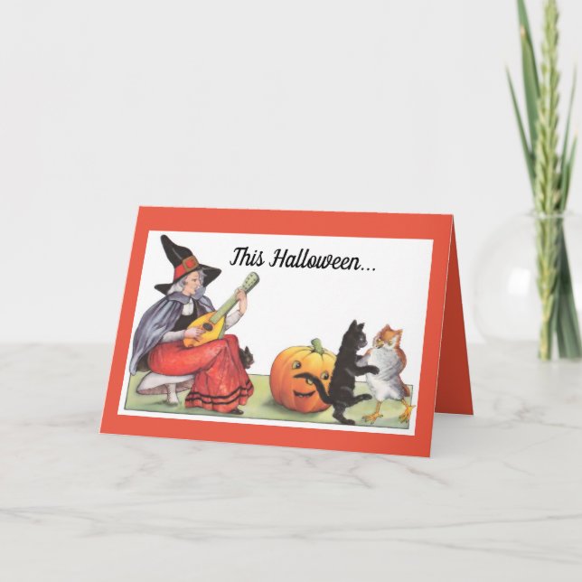 Carte Vintage cet Halloween (Devant)