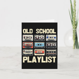 Carte Vintage Cette bande 80s 90s Musique Retro Playlist