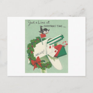Carte Vintage Christmas Bird Card