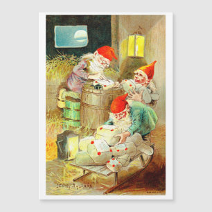 Carte Vintage Christmas Elves