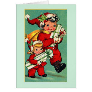 Carte Vintage Christmas Note
