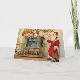 Carte Vintage Christmas Stockings