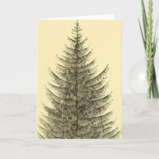 Carte Vintage Christmas Tree