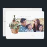 Carte Vintage Christmas Tree Photo Holiday<br><div class="desc">Carte Vintage Christmas Tree Photo Holiday</div>