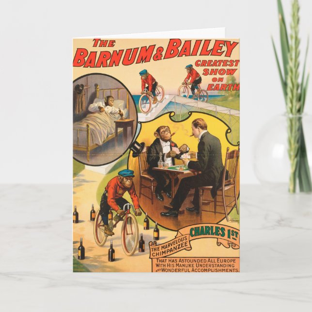 Carte Vintage : cirque Barnum & Bailey - (Devant)