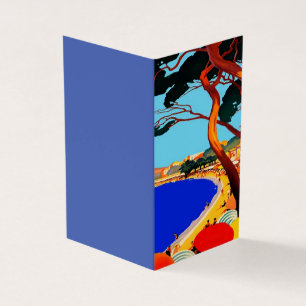 Carte vintage Côte d'Azur