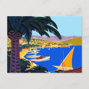 Carte vintage Côte d'Azur