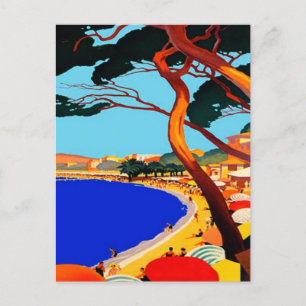 Carte vintage Côte d'Azur