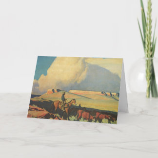 Carte Vintage Cowboys, Open Range par Maynard Dixon