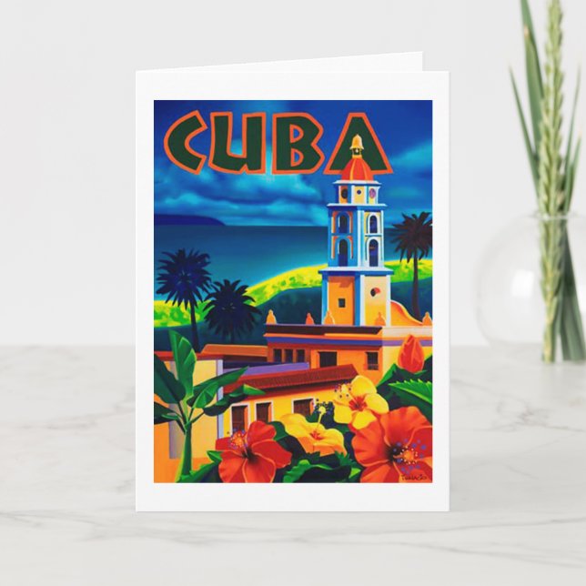 Carte Vintage Cuba (Devant)