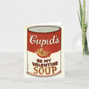 Carte Vintage Cupid Soup Valentine
